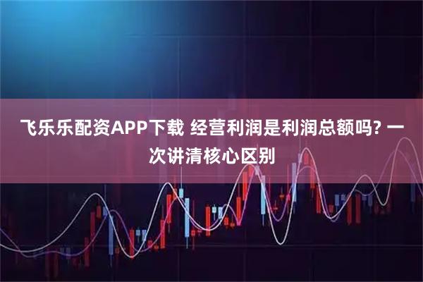 飞乐乐配资APP下载 经营利润是利润总额吗? 一次讲清核心区别